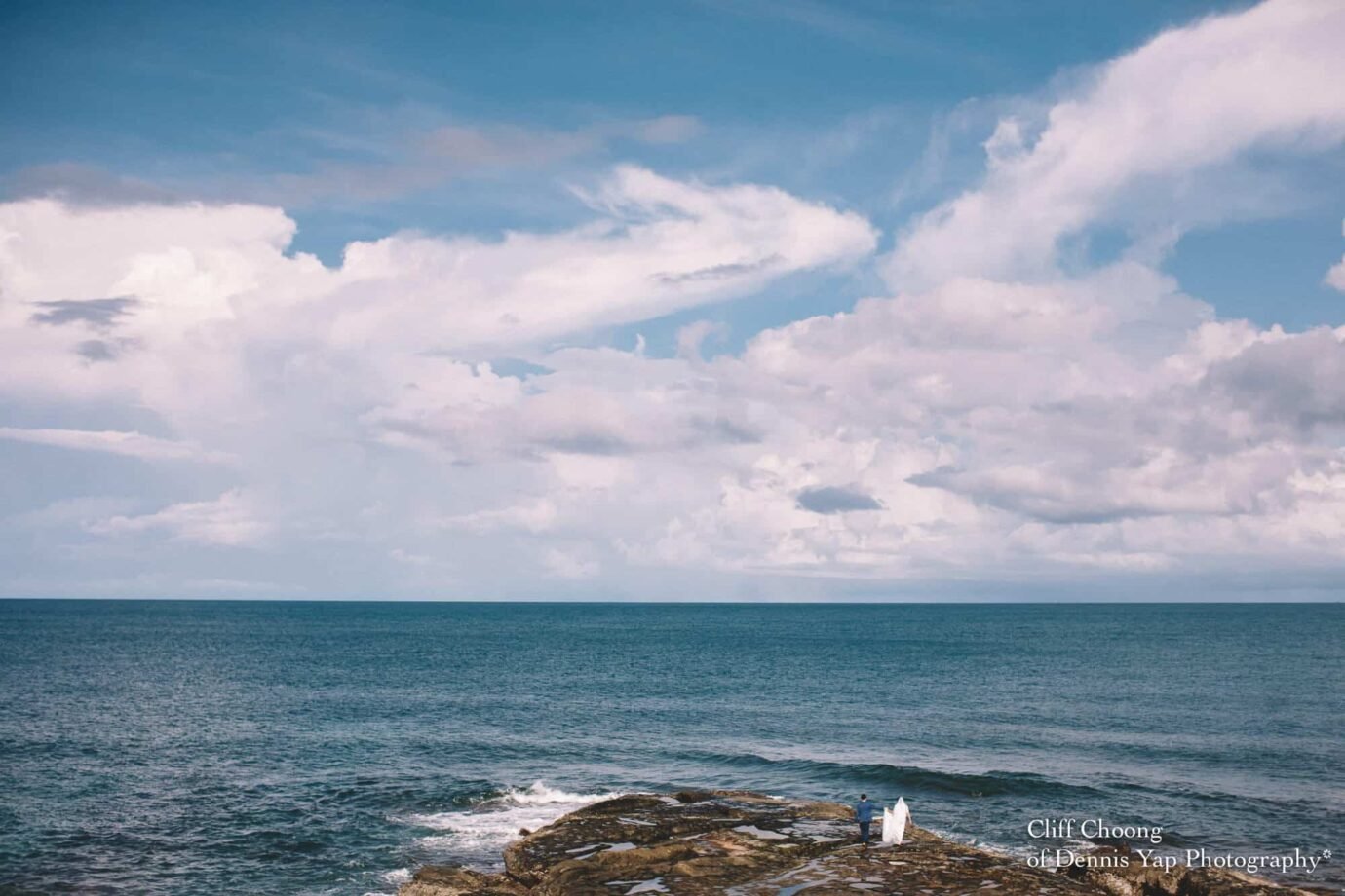 Malaysia Best Prewedding Destination Kota Kinabalu Engagement Photography Cliff Choong wedding photographer nature beach cloud blue sky