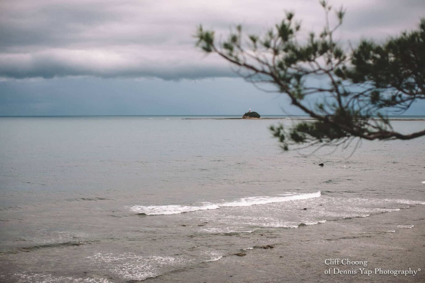 Malaysia Best Prewedding Destination Kota Kinabalu Engagement Photography Cliff Choong wedding photographer nature beach cloud blue sky kiss couple hug veil bridal gown