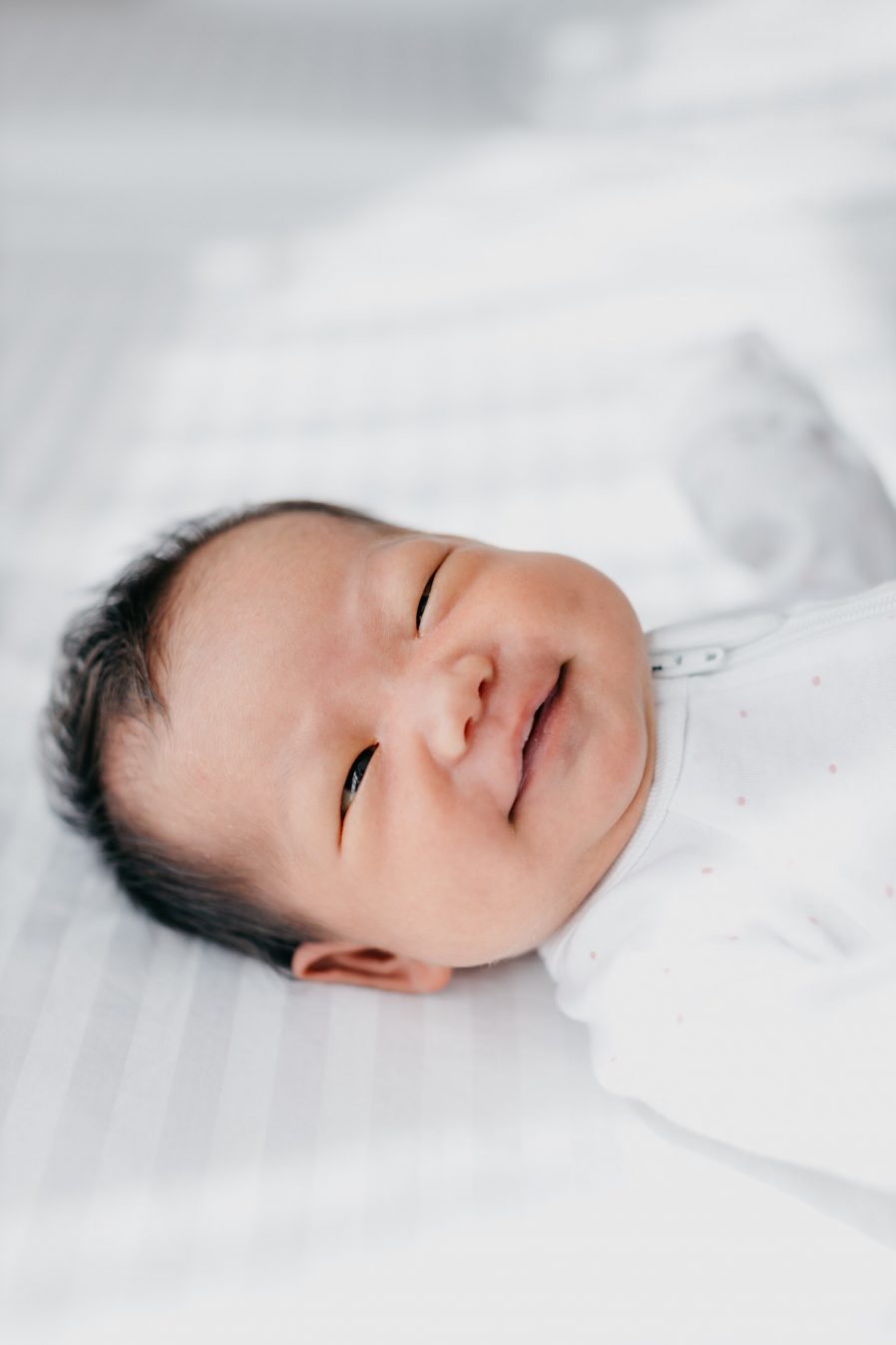 Newborn photography Kuala Lumpur baby smiling