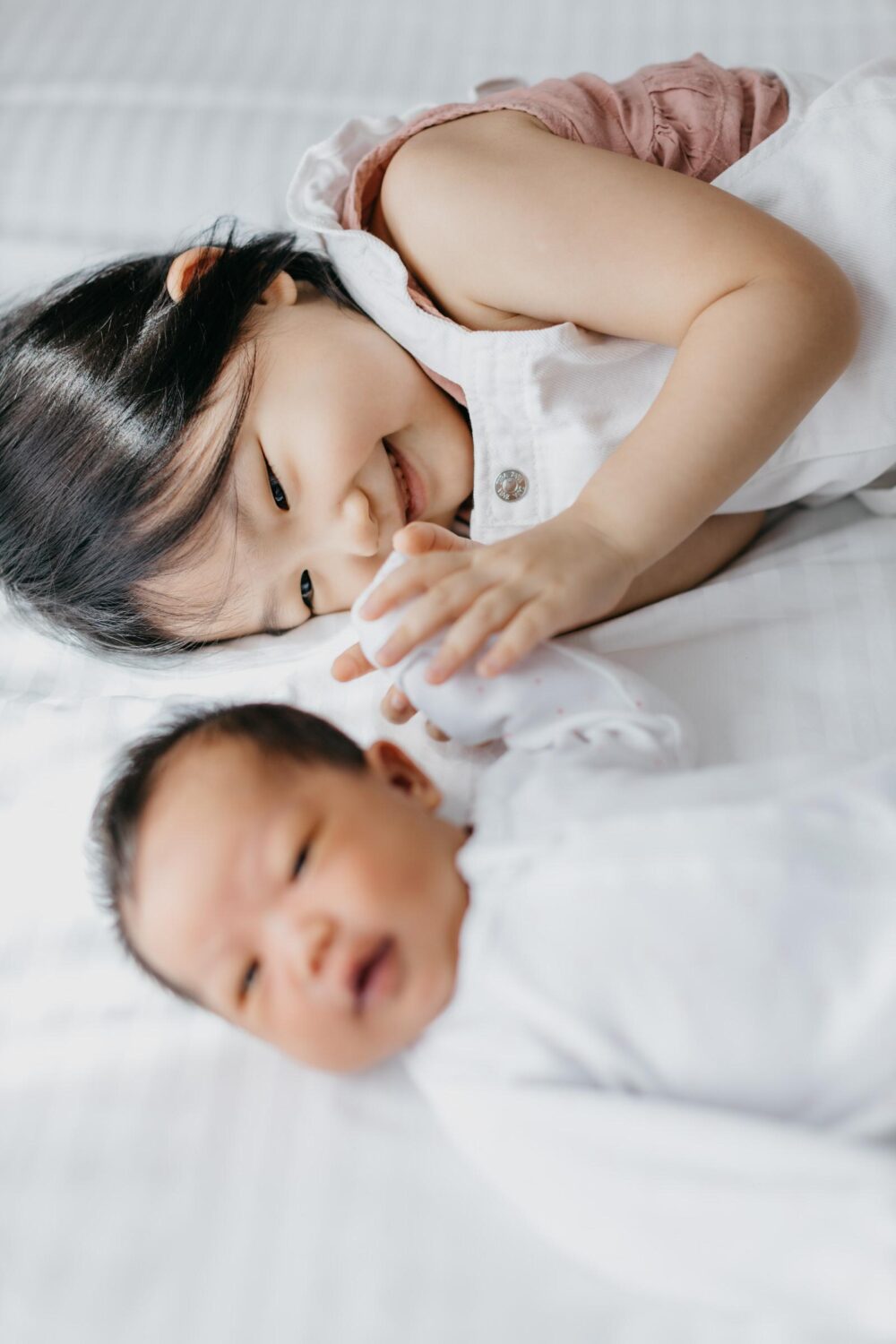 Newborn photography Kuala Lumpur baby with little girl