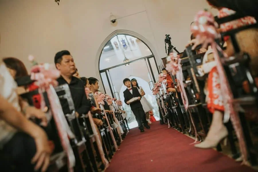 Marching In Wedding St. Andrew Church Kuala Lumpur Malaysia Destination Cliff Choong Photography Classic Simple elegant 