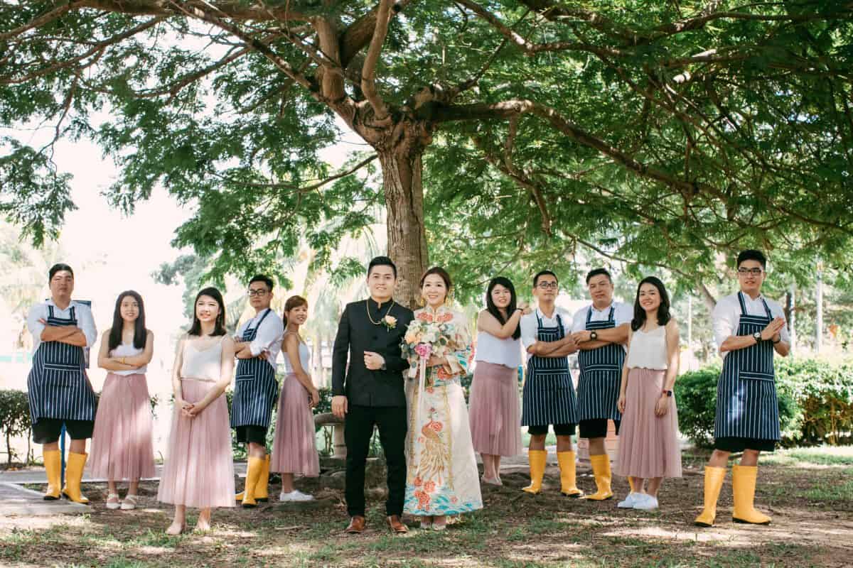 cliff choong destination portrait and wedding photographer malaysia kuala lumpur prewedding sunset golden sunrise shots bride and groom HOLDING HANDS rotterdam netherlands wedding Chinese Traditional Actual Day