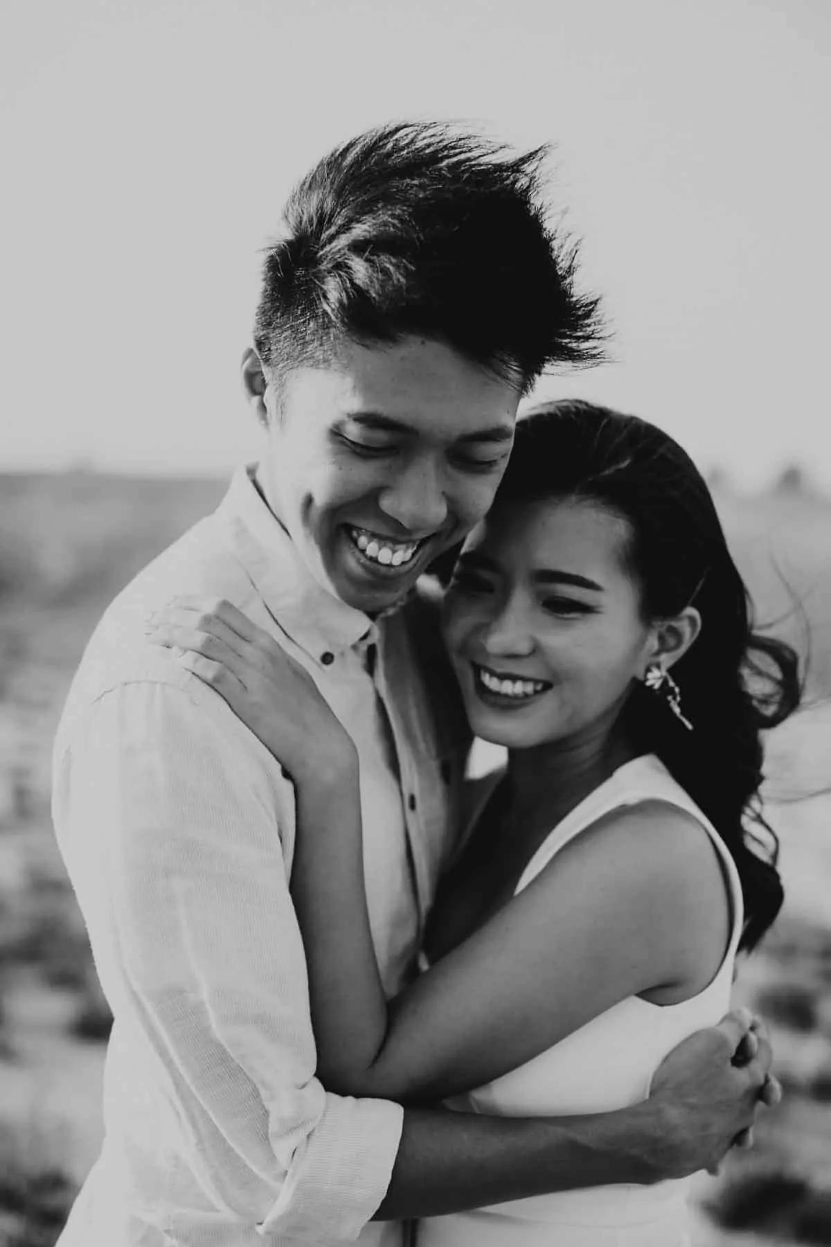 cliff choong destination portrait and wedding photographer malaysia kuala lumpur prewedding sunset golden sunrise shots bride and groom melaka desert couple kiss romantic intimate moment scene white sands