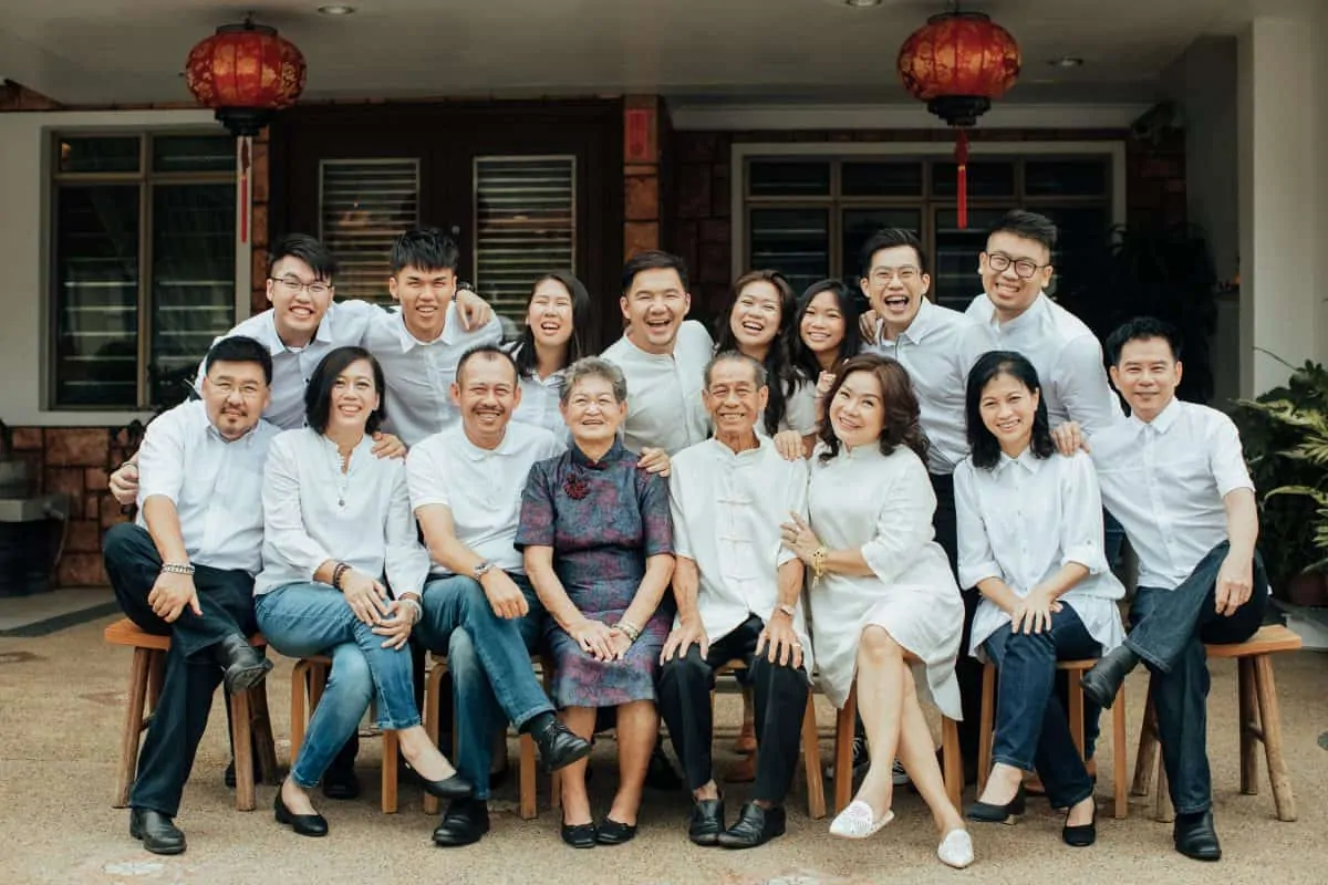 Casual Leisure Happy Family Portrait Sesson