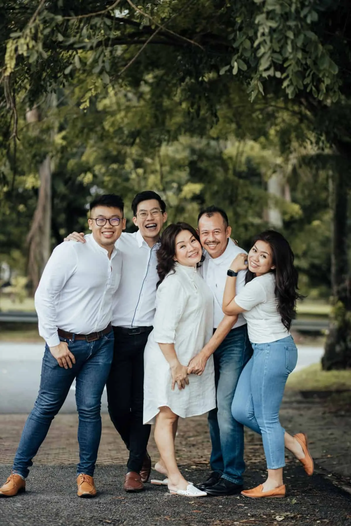 Casual Leisure Happy Family Portrait Sesson