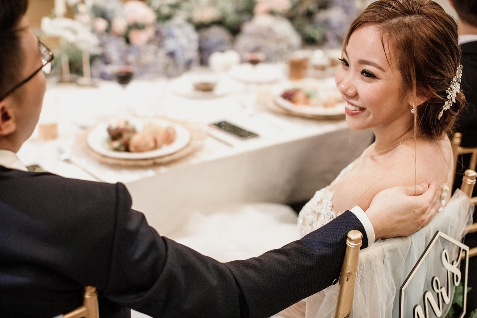 touching moments Tanarimba Gold and Rustic Garden Weding Janda baik Decoration wooden chair feather flowers Cliff Choong Photography