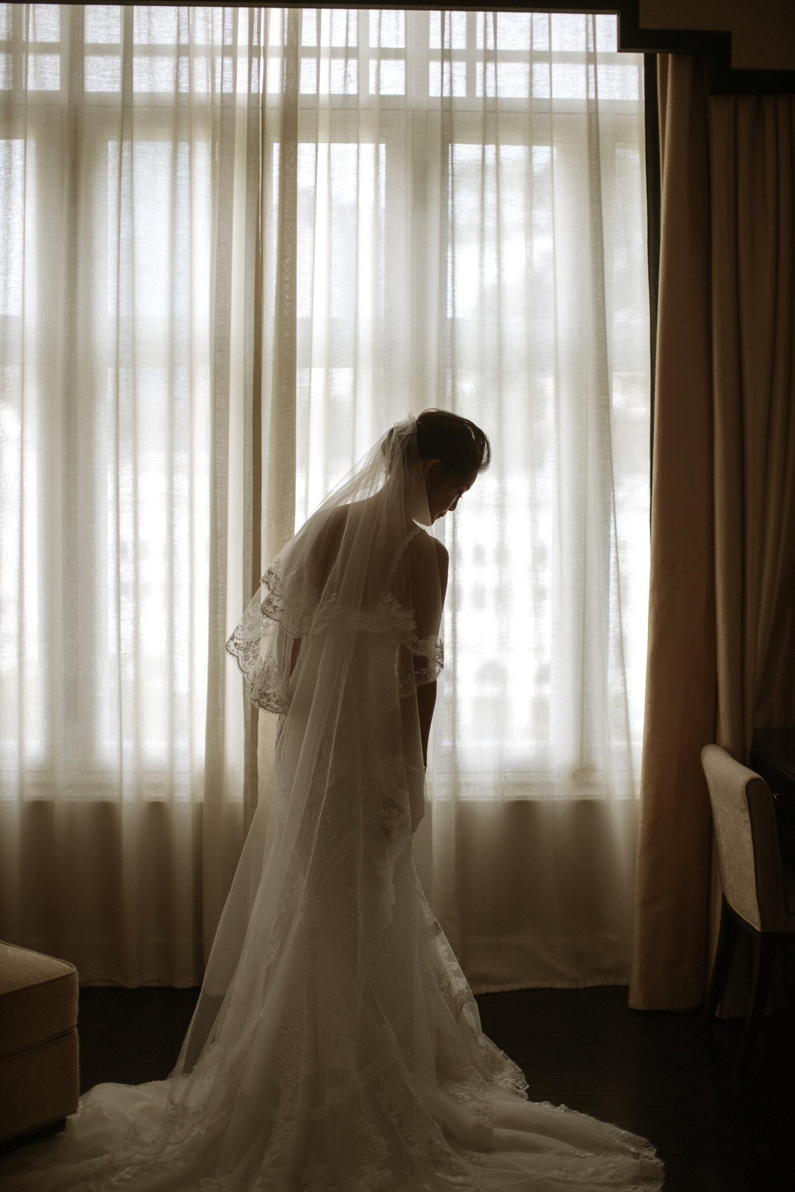 bride getting ready actual day The Majestic Hotel Kuala Lumpur Cross cultural wedding japnese malaysian