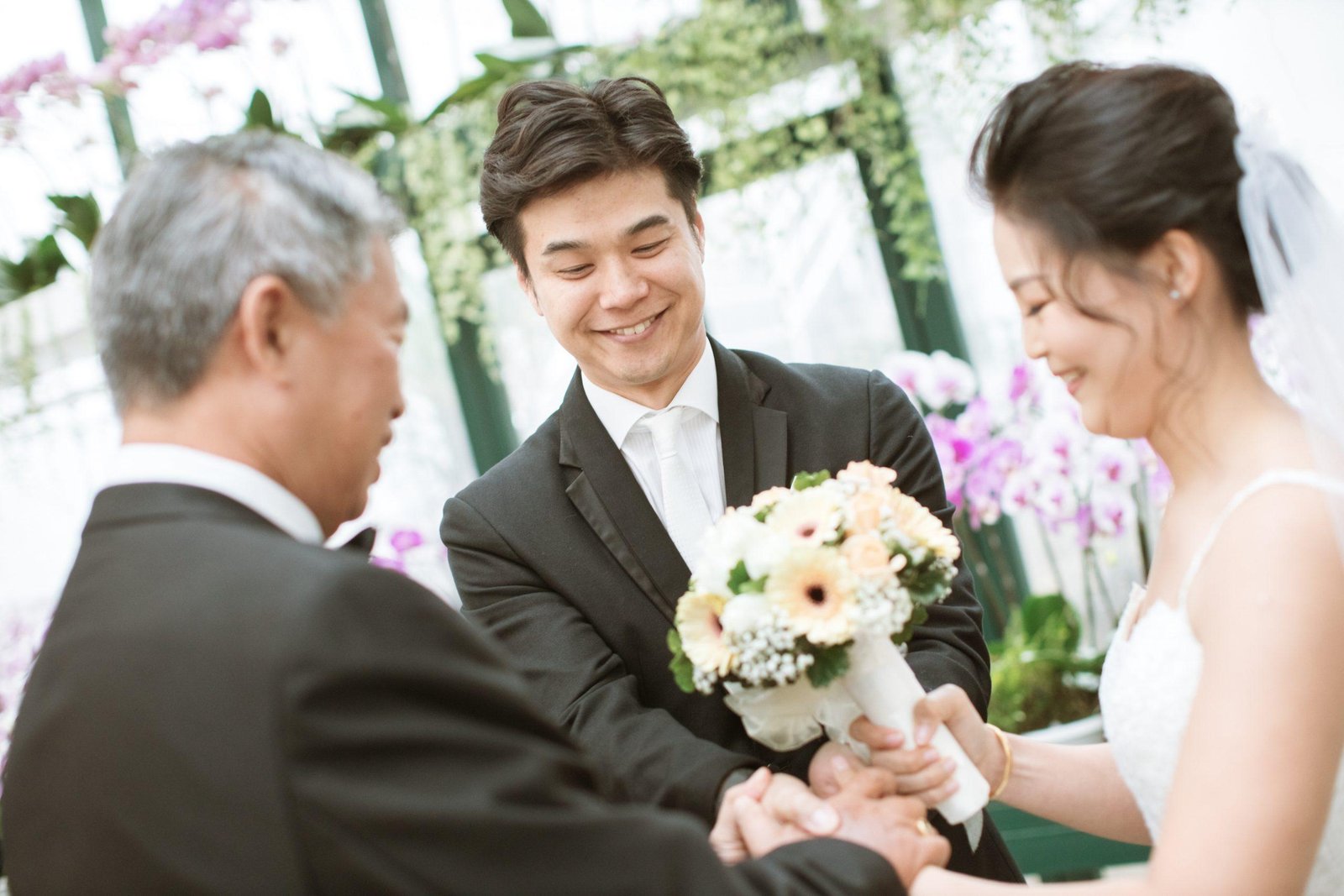 Exchange rings ROM ceremony actual day The Majestic Hotel Kuala Lumpur Cross cultural wedding japnese malaysian