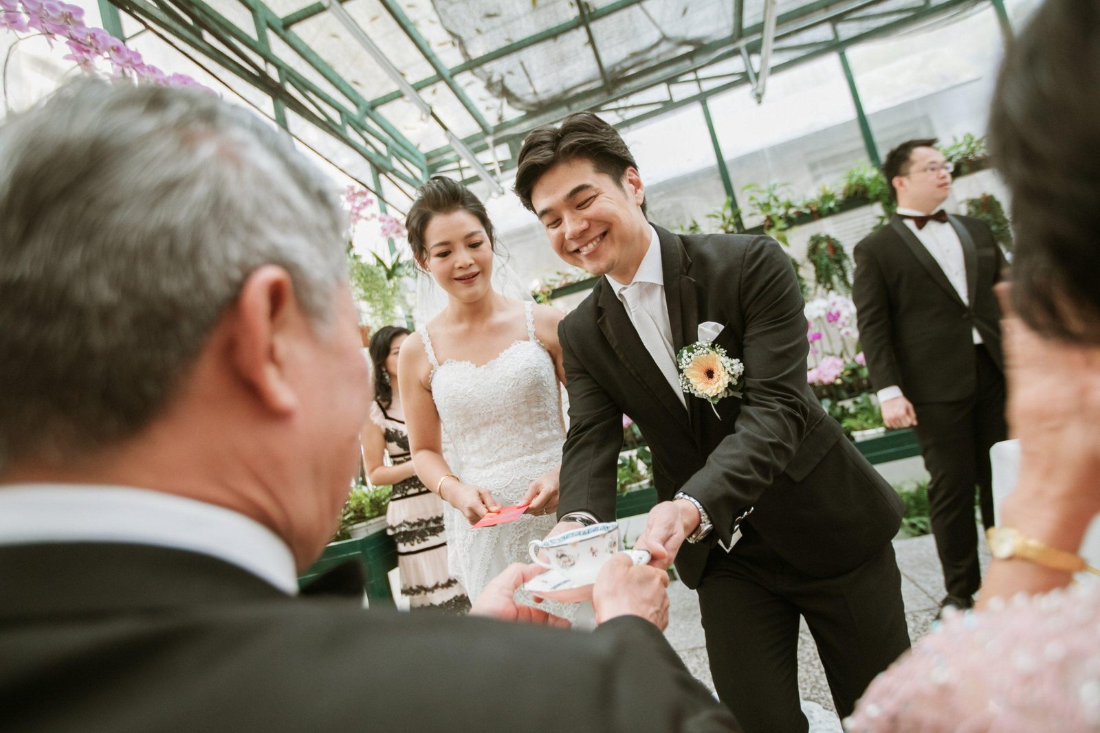 Tea ceremony actual day The Majestic Hotel Kuala Lumpur Cross cultural wedding japnese malaysian