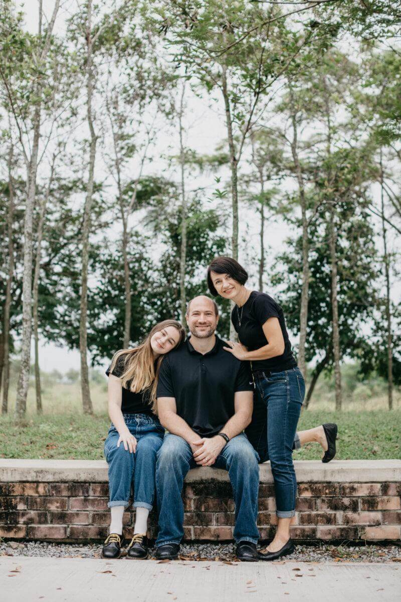First Family Photo Session Happy Joyful outdoor family portrait at Shah Alam