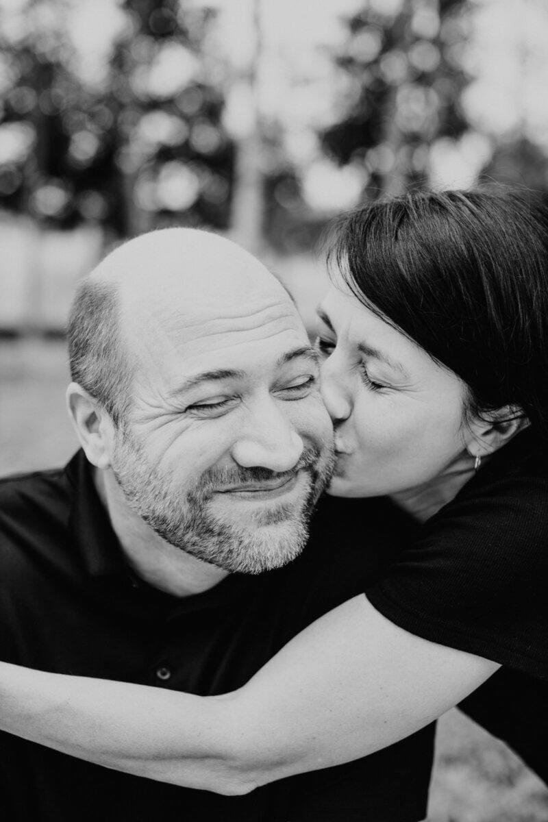 First Family Photo Session Happy Joyful outdoor couple family portrait at Shah Alam Garden