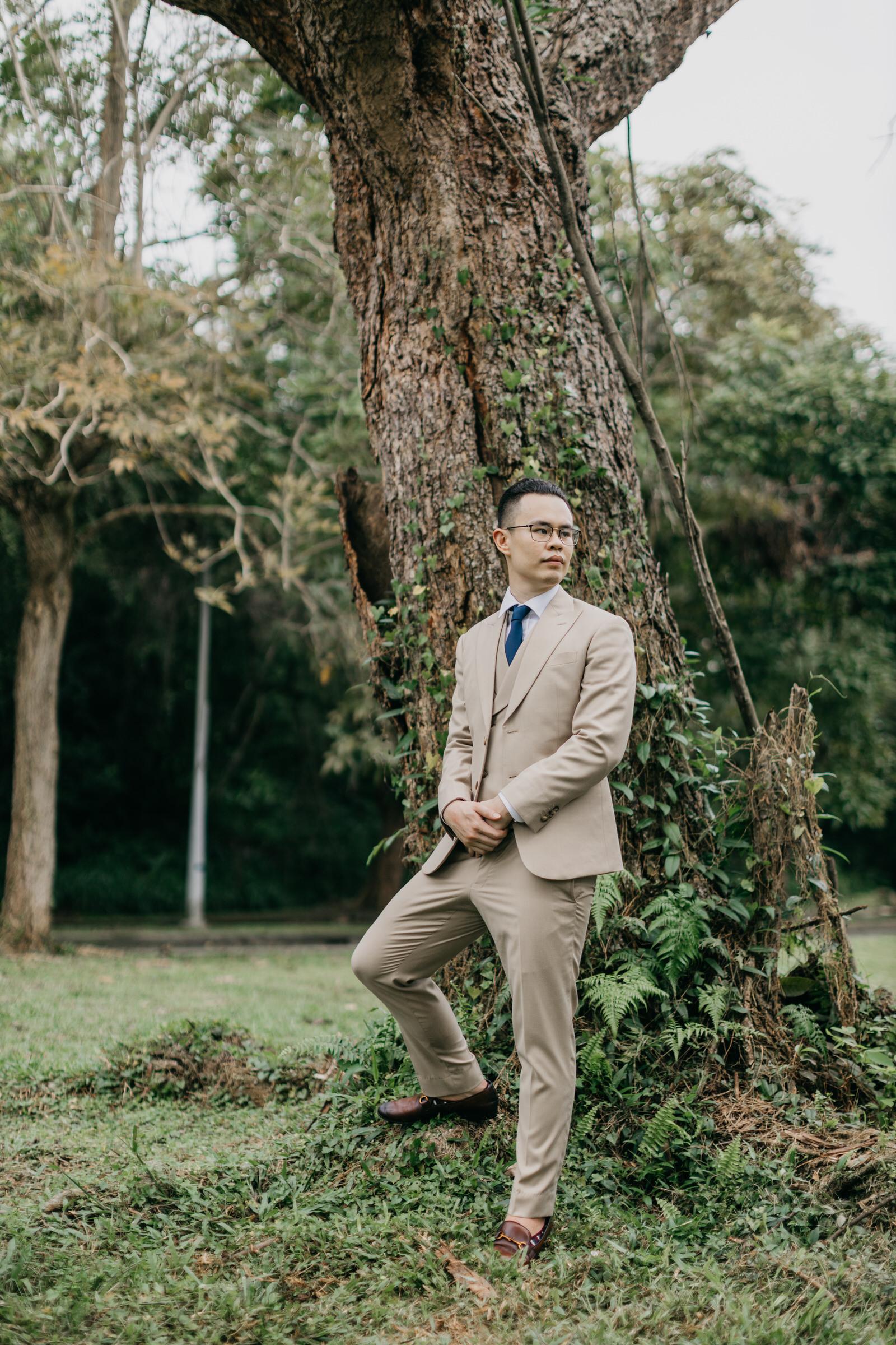 rustic groom suit Prewedding Putrajaya Love Portrait in the Beautiful Kuala Lumpur Malaysia Cliff Choong Photography