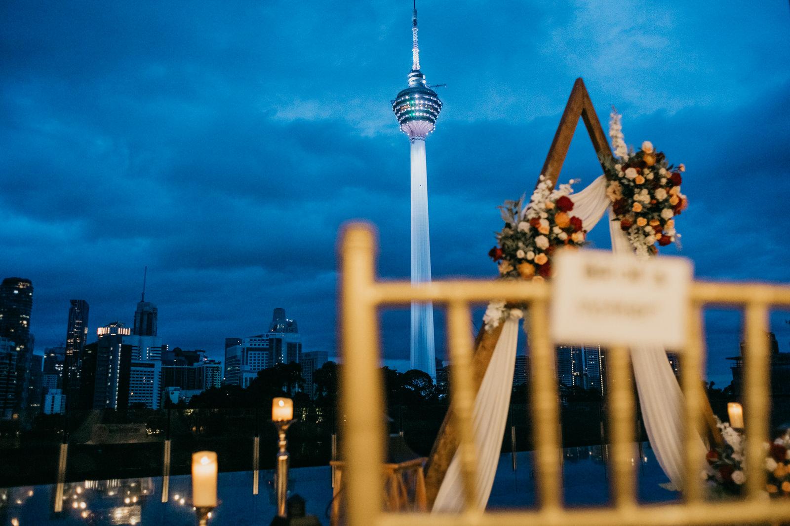 A Rooftop Poolside Wedding at Hotel Stripes Kuala Lumpur