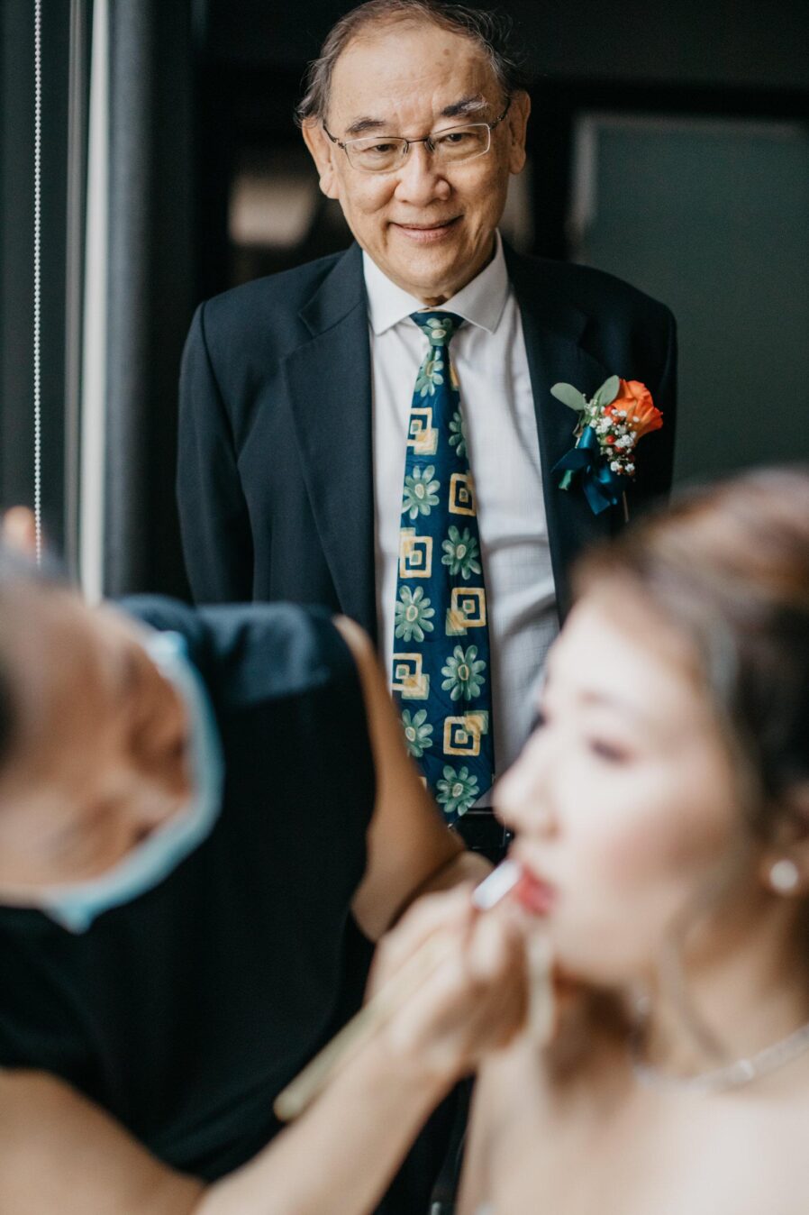Daddy Girl A Rooftop Poolside Wedding at Hotel Stripes Kuala Lumpur MCO2.0 Cliff Choong Photography Malaysia Covid19 ROM Bride Make Up Getting Ready