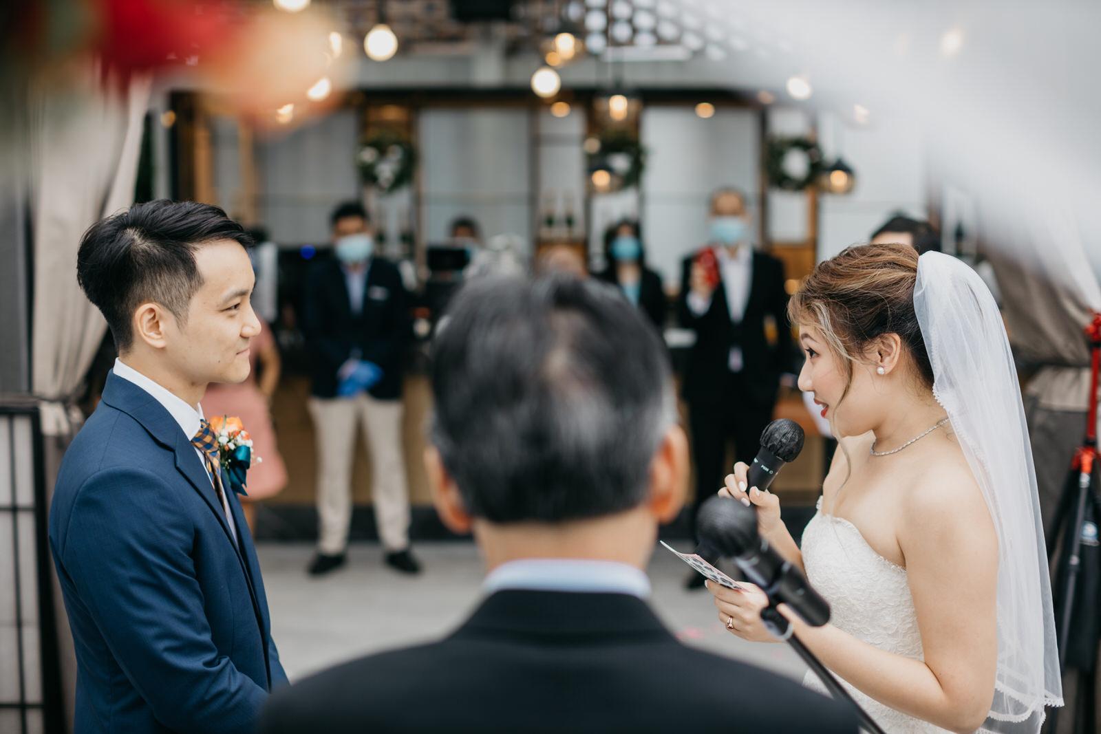 Vow Exchange Boho Deco Rooftop Poolside Wedding at Hotel Stripes Kuala Lumpur MCO2.0 Cliff Choong Photography Malaysia Covid19 ROM 