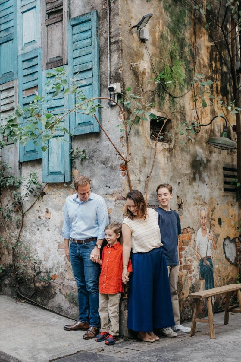 Capturing Precious Moments The Smiths' First Family Photo Session at Kwai Chai Hong Kuala Lumpur