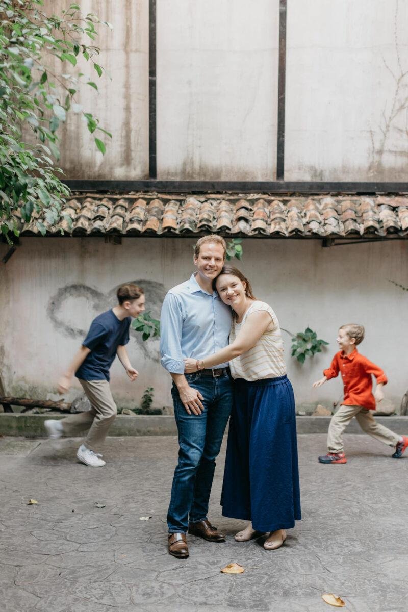Capturing Precious Moments The Smiths' First Family Photo Session at Kwai Chai Hong Kuala Lumpur