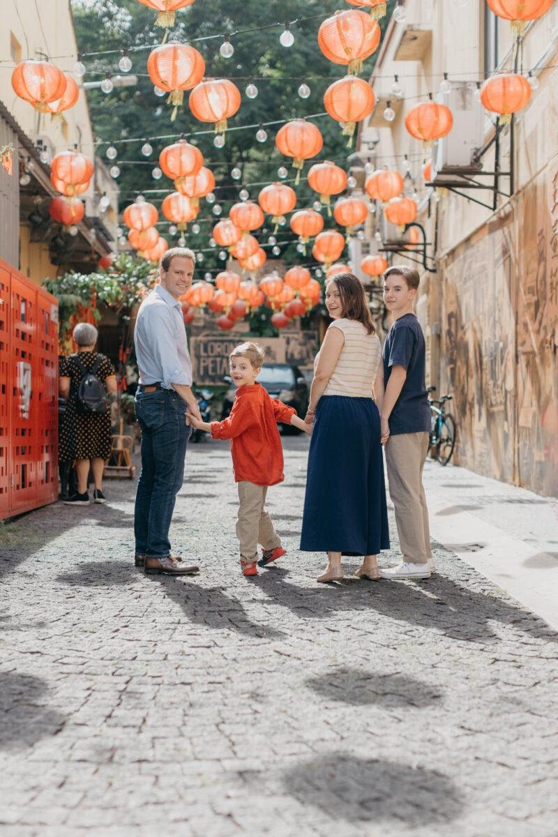 Capturing Precious Moments The Smiths' First Family Photo Session at Kwai Chai Hong Kuala Lumpur