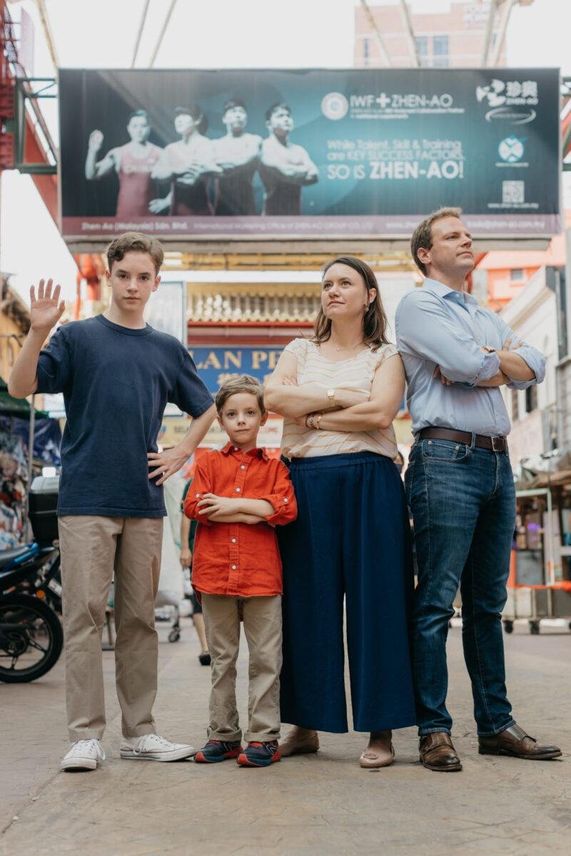 Capturing Precious Moments The Smiths' First Family Photo Session at Kwai Chai Hong Kuala Lumpur