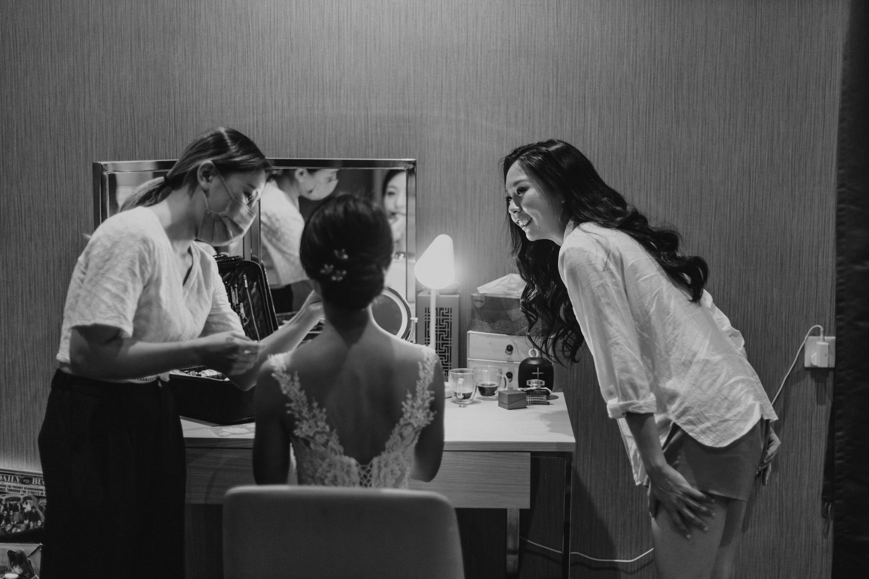 Bride getting ready Janice and Christopher church wedding at St Mary's Cathedral Kuala Lumpur Love, democracy, and everlasting memories, Malaysia 15th General Election Day, Cliff Choong Photography