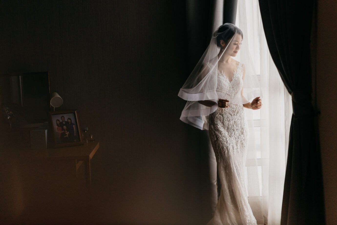 Bride with veil Janice and Christopher church wedding at St Mary's Cathedral Kuala Lumpur Love, democracy, and everlasting memories, Malaysia 15th General Election Day, Cliff Choong Photography