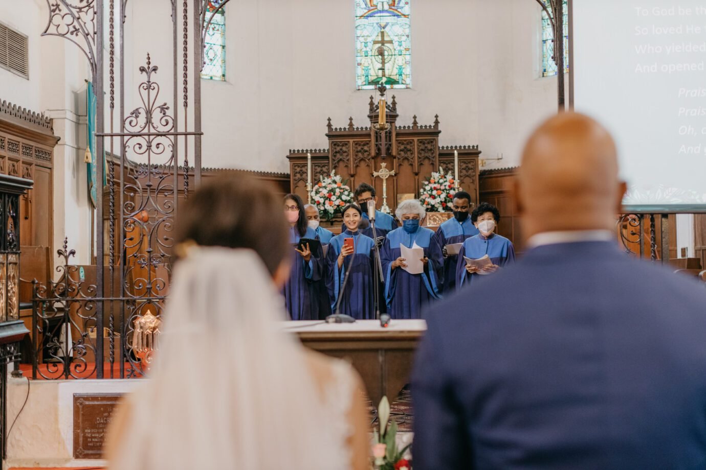 Exchange rings Janice and Christopher church wedding at St Mary's Cathedral Kuala Lumpur Love, democracy, and everlasting memories, Malaysia 15th General Election Day, Cliff Choong Photography