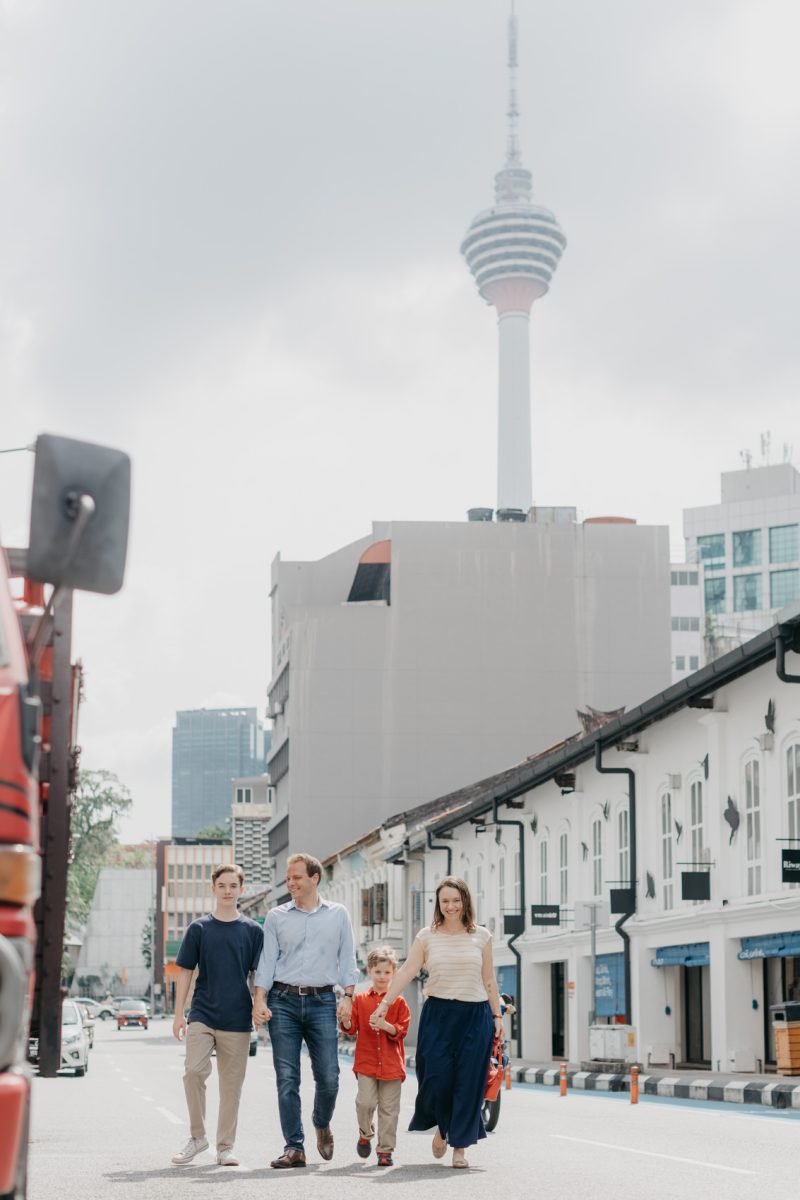 Capturing Precious Moments The Smiths' First Family Photo Session at Kwai Chai Hong Kuala Lumpur