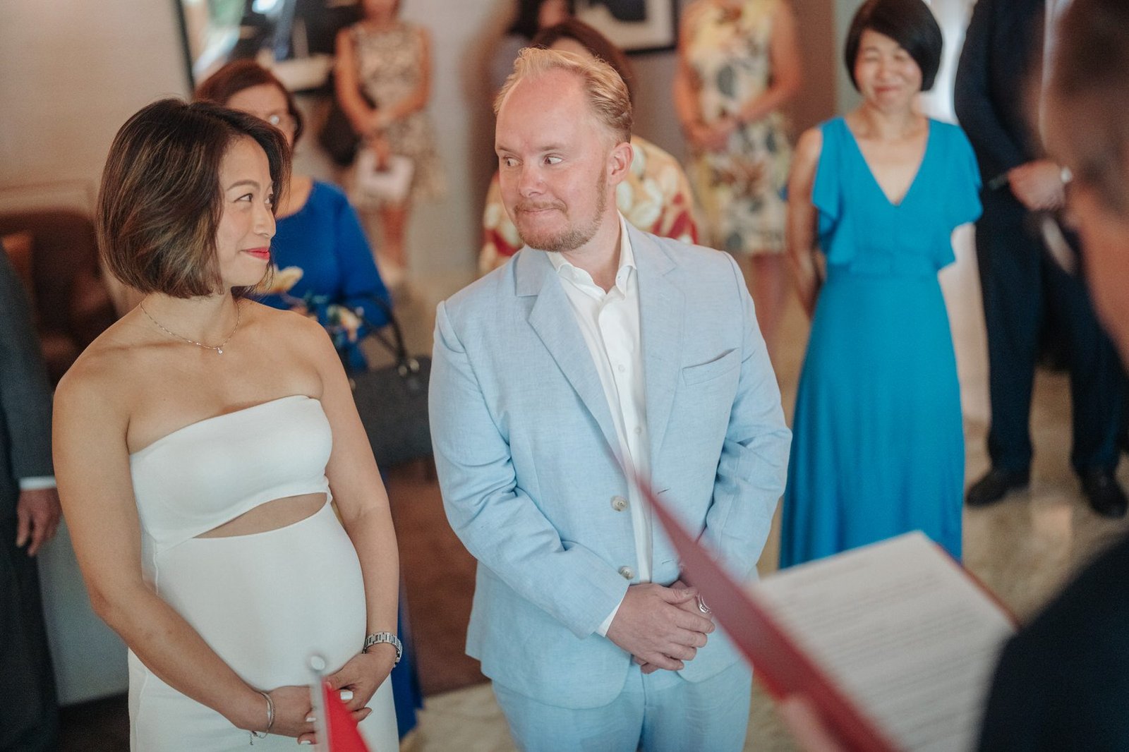 Candid snapshot of genuine joy at the ROM in Kuala Lumpur held at the Royal Norwegian Embassy in Kuala Lumpur.