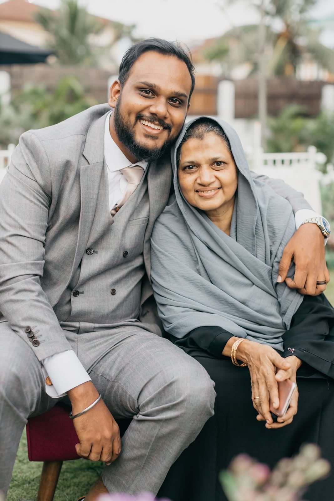 destination elopement Kuala Lumpur family group photo