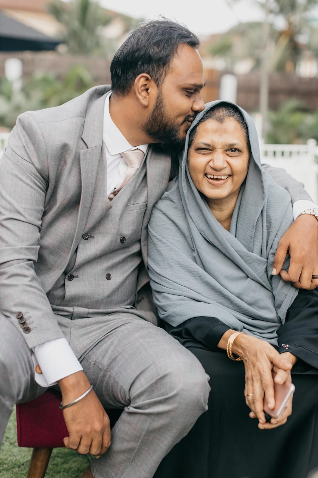 destination elopement Kuala Lumpur family group photo