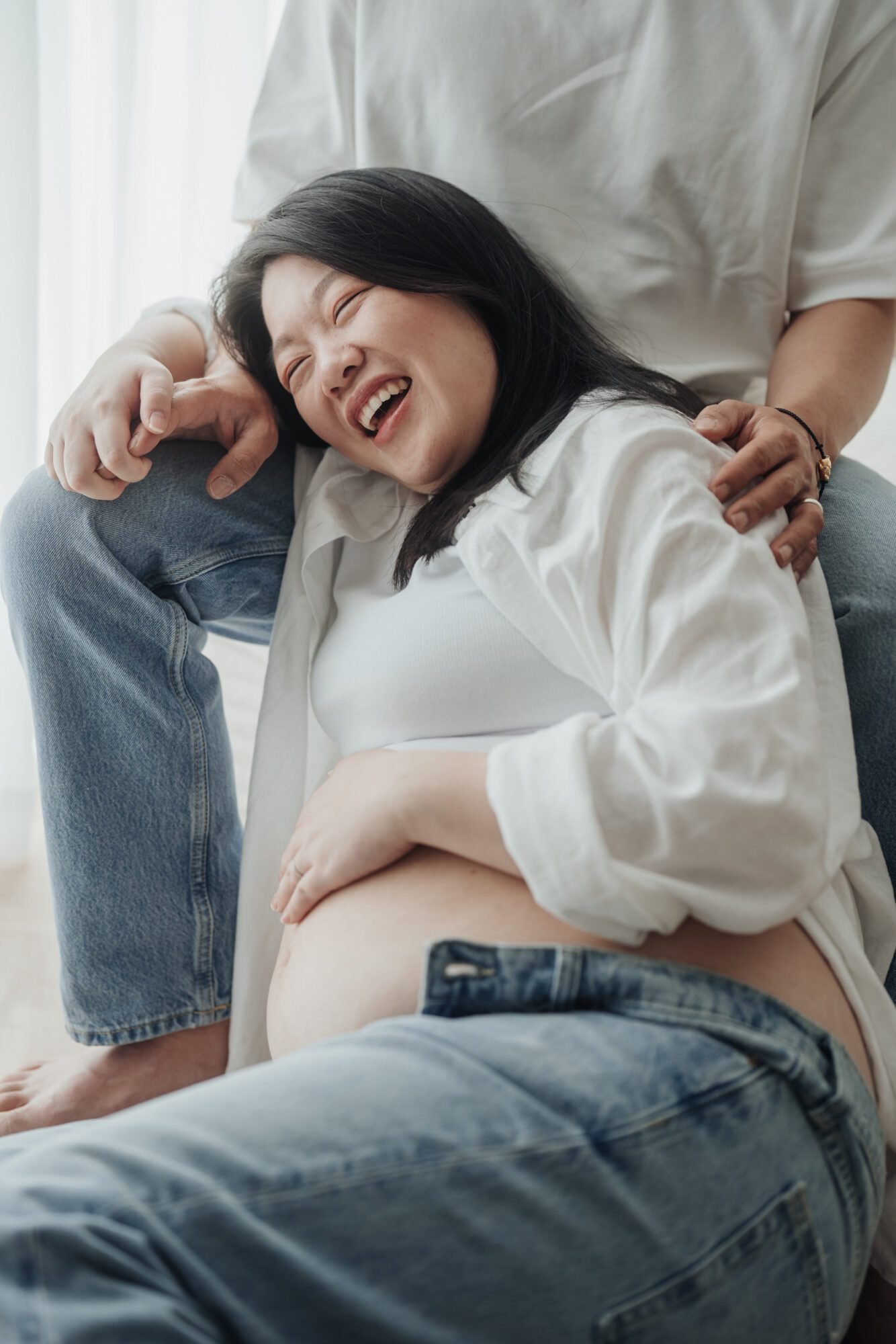 maternity photography session capturing love and growing family
